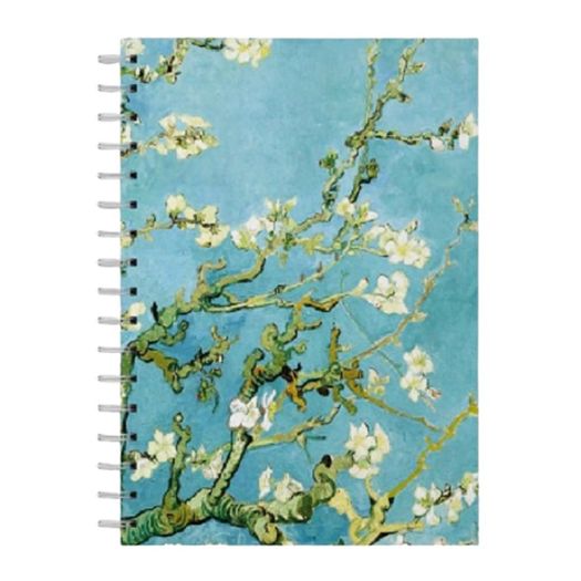 caderno 1x1 200 folhas amendoeira em flor 17,5x24cm caderno 1x1 200 folhas amendoeira em flor 17,5x24cm