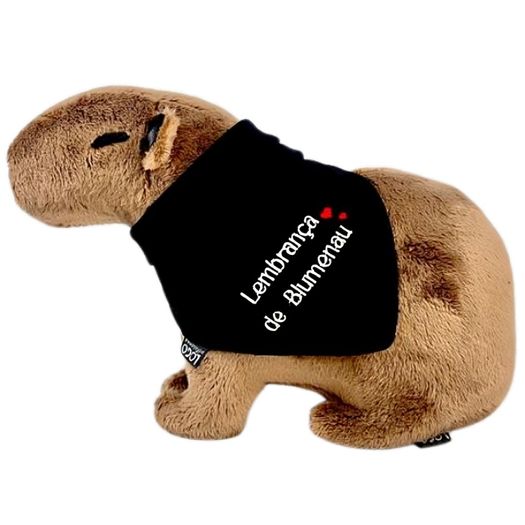 pelúcia capivara lembrança de blumenau