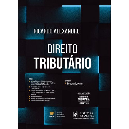 direito tributário (2025) - conforme regulamentação da reforma tributária