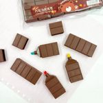 caneta marca texto chocolate happy com 6 unidades caneta marca texto chocolate happy com 6 unidades