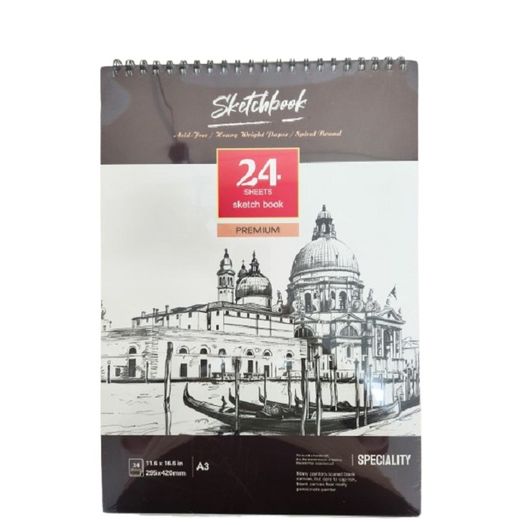 caderno sketchbook a3 24 folhas premium caderno sketchbook a3 24 folhas premium