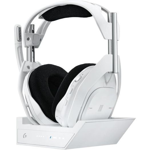 headset wireless astro a50 x lightspeed + base station branca - logitech g