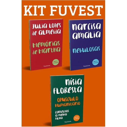 kit fuvest - opúsculo humanitário e conselhos à minha filha + nebulosas + memórias de martha