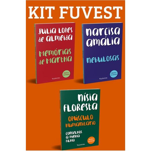 kit fuvest - opúsculo humanitário e conselhos à minha filha + nebulosas + memórias de martha kit fuvest - opúsculo humanitário e conselhos à minha filha + nebulosas + memórias de martha