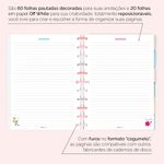 caderno disco 80 folhas grande flex bosque animais florais caderno disco 80 folhas grande flex bosque animais florais