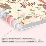 caderno disco 80 folhas grande flex bosque animais florais caderno disco 80 folhas grande flex bosque animais florais