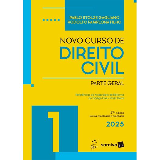 novo curso de direito civil 1 - parte geral