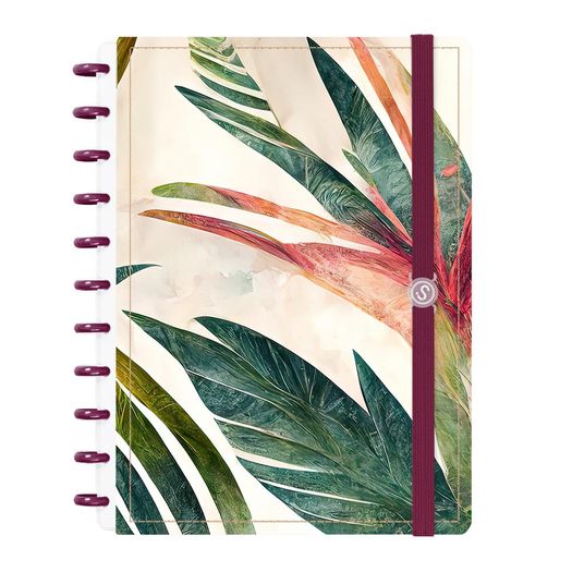 caderno disco 80 folhas grande prime palmeira marsala caderno disco 80 folhas grande prime palmeira marsala