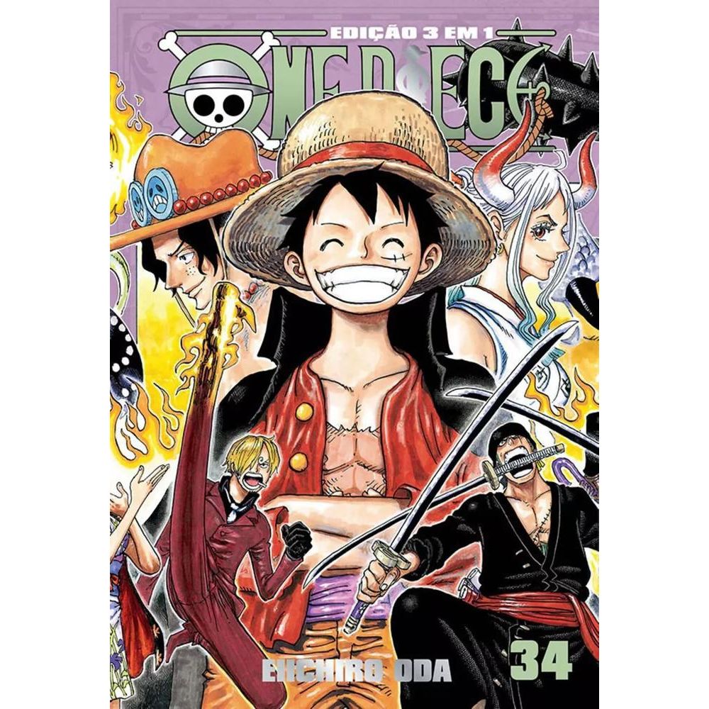 One Piece 3 Em 1 34 - Livrarias Curitiba