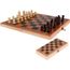 jogo de xadrez em madeira tabuleiro dobrável