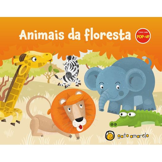 livro com pop-up - animais da floresta