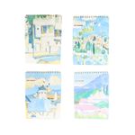 caderno sketchbook espiral blue village a4 50 folhas