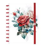 caderno disco 80 folhas grande prime flores rosa branco caderno disco 80 folhas grande prime flores rosa branco