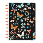 caderno disco 80 folhas grande prime borboleta preto caderno disco 80 folhas grande prime borboleta preto