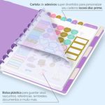 caderno disco 80 folhas grande prime flores iris branco caderno disco 80 folhas grande prime flores iris branco