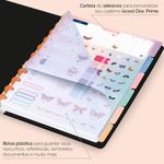 caderno disco 80 folhas grande prime borboleta preto caderno disco 80 folhas grande prime borboleta preto