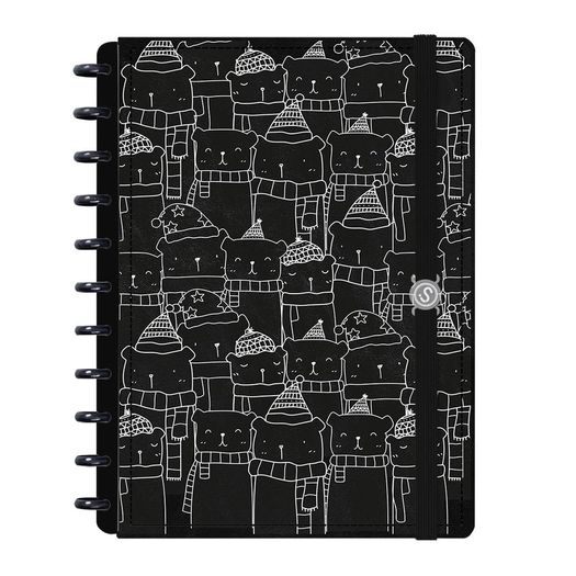 caderno disco 80 folhas grande prime ursinho preto caderno disco 80 folhas grande prime ursinho preto