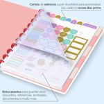 caderno disco 80 folhas grande prime flores rosa branco caderno disco 80 folhas grande prime flores rosa branco