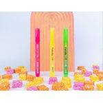 caneta marca texto fruit-tella 4 unidades cores neon compactor blister
