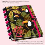 caderno disco 80 folhas grande prime tropical tucano preto caderno disco 80 folhas grande prime tropical tucano preto