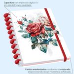 caderno disco 80 folhas grande prime flores rosa branco caderno disco 80 folhas grande prime flores rosa branco