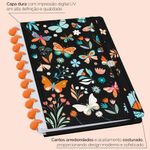 caderno disco 80 folhas grande prime borboleta preto caderno disco 80 folhas grande prime borboleta preto