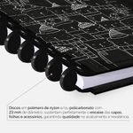 caderno disco 80 folhas grande prime ursinho preto caderno disco 80 folhas grande prime ursinho preto