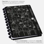 caderno disco 80 folhas grande prime ursinho preto caderno disco 80 folhas grande prime ursinho preto