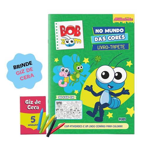 livro-tapete - bob zoom no mundo das cores - com brinde