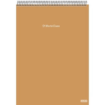 caderno universitário 1x1 80 folhas para canhoto espiral ao alto world class caderno universitário 1x1 80 folhas para canhoto espiral ao alto world class