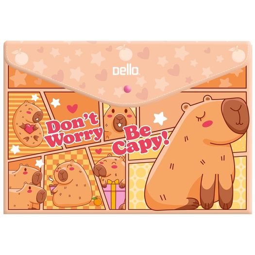 pasta envelope a4 botão capivara be capy laranja pasta envelope a4 botão capivara be capy laranja