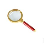 lupa com cabo de madeira 80mm 17x8,5cm
