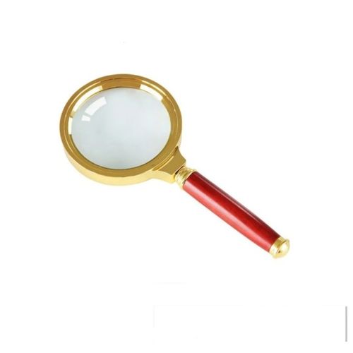 lupa com cabo de madeira 80mm 17x8,5cm