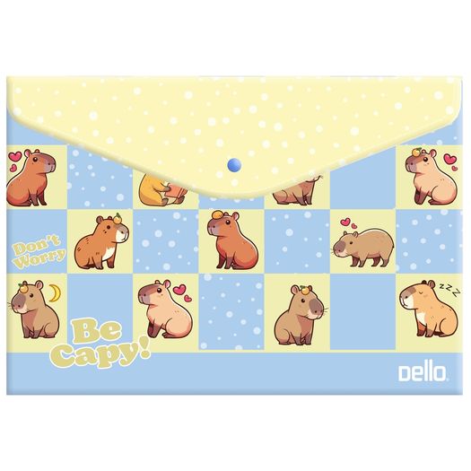 pasta envelope a4 botao capivara be capy azul pasta envelope a4 botao capivara be capy azul