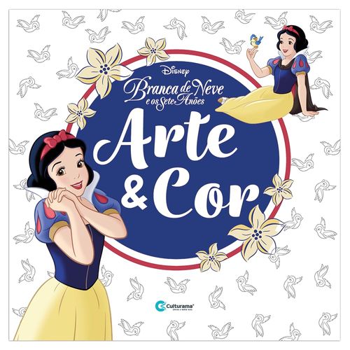arte e cor branca de neve