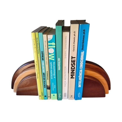 aparador de livro madeira pinus