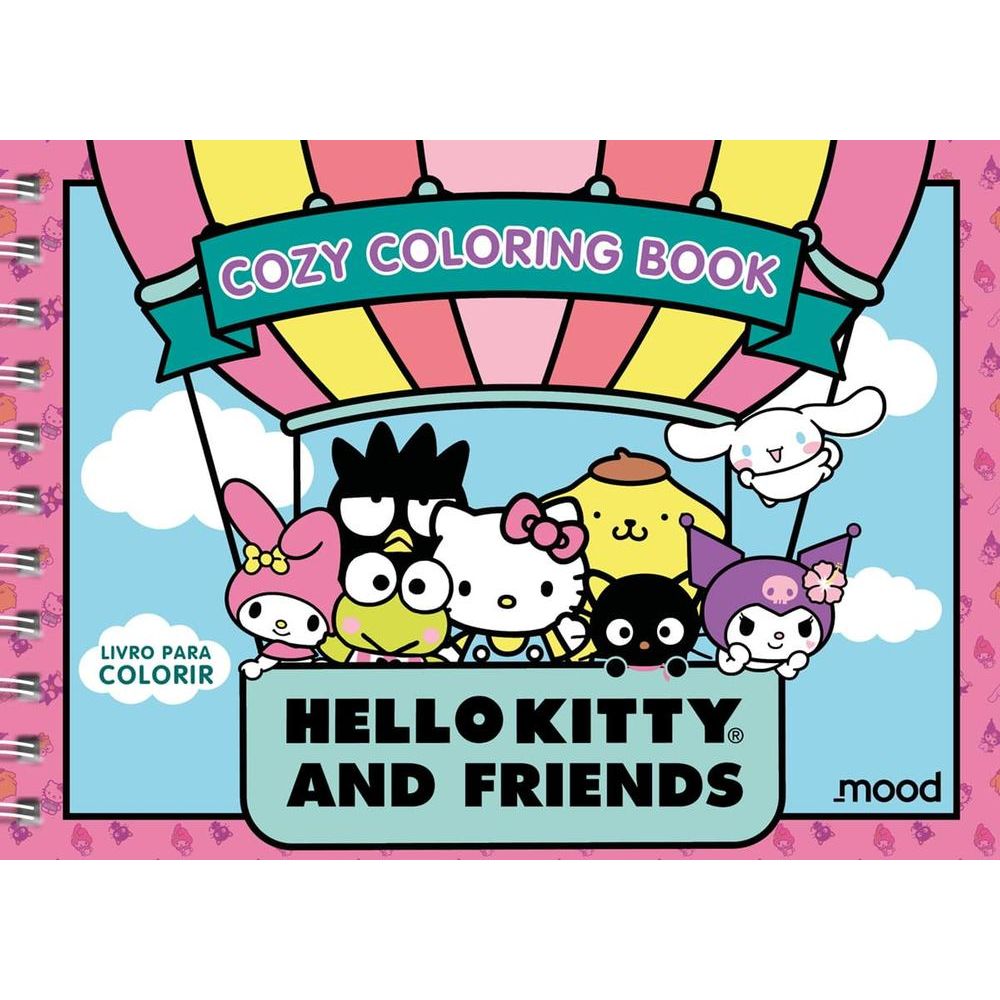 Hello Kitty And Friends - Cozy Coloring Book - Mood - Livrarias Curitiba