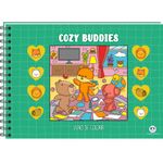 cozy buddies - livrão de colorir
