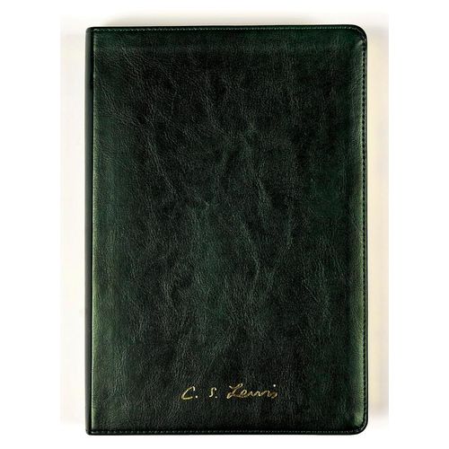 bíblia cs lewis naa - couro-soft verde