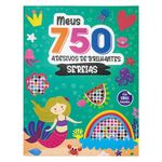 meus 750 adesivos de brilhantes - livro de colorir: sereias