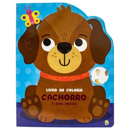 livro de colorir recortado: cachorro