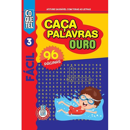 caça-palavras ouro - nível fácil 3