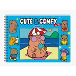 cute & comfy série big - capivaras - capa dura com espiral