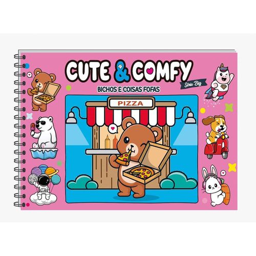 cute & comfy série big - bichinhos e coisas fofas - capa dura espiral