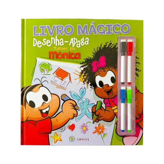 turma da mônica - livro mágico desenha-apaga turma da mônica - livro mágico desenha-apaga