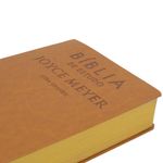 biblia de estudo - joyce meyer - mostarda - letra grande