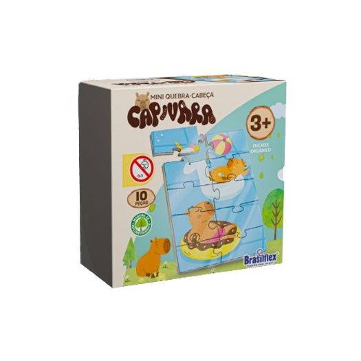 quebra-cabeça mini capivara madeira quebra-cabeça mini capivara madeira