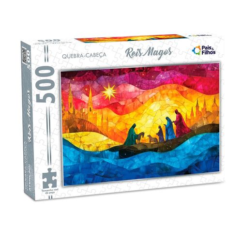 quebra cabeça 500 peças reis magos