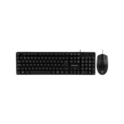combo teclado + mouse minimal preto (kyt00015) - keytime combo teclado + mouse minimal preto (kyt00015) - keytime
