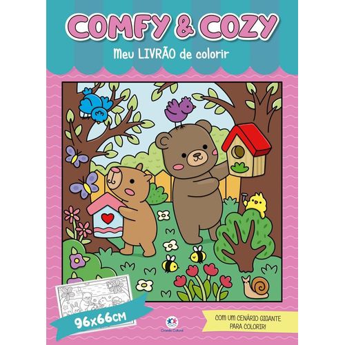 comfy & cozy - meu livrão de colorir